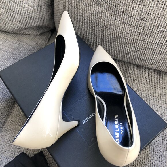 Saint Laurent Charlotte Size 39 Coquille 55mm YSL Pumps - Picture 9 of 13